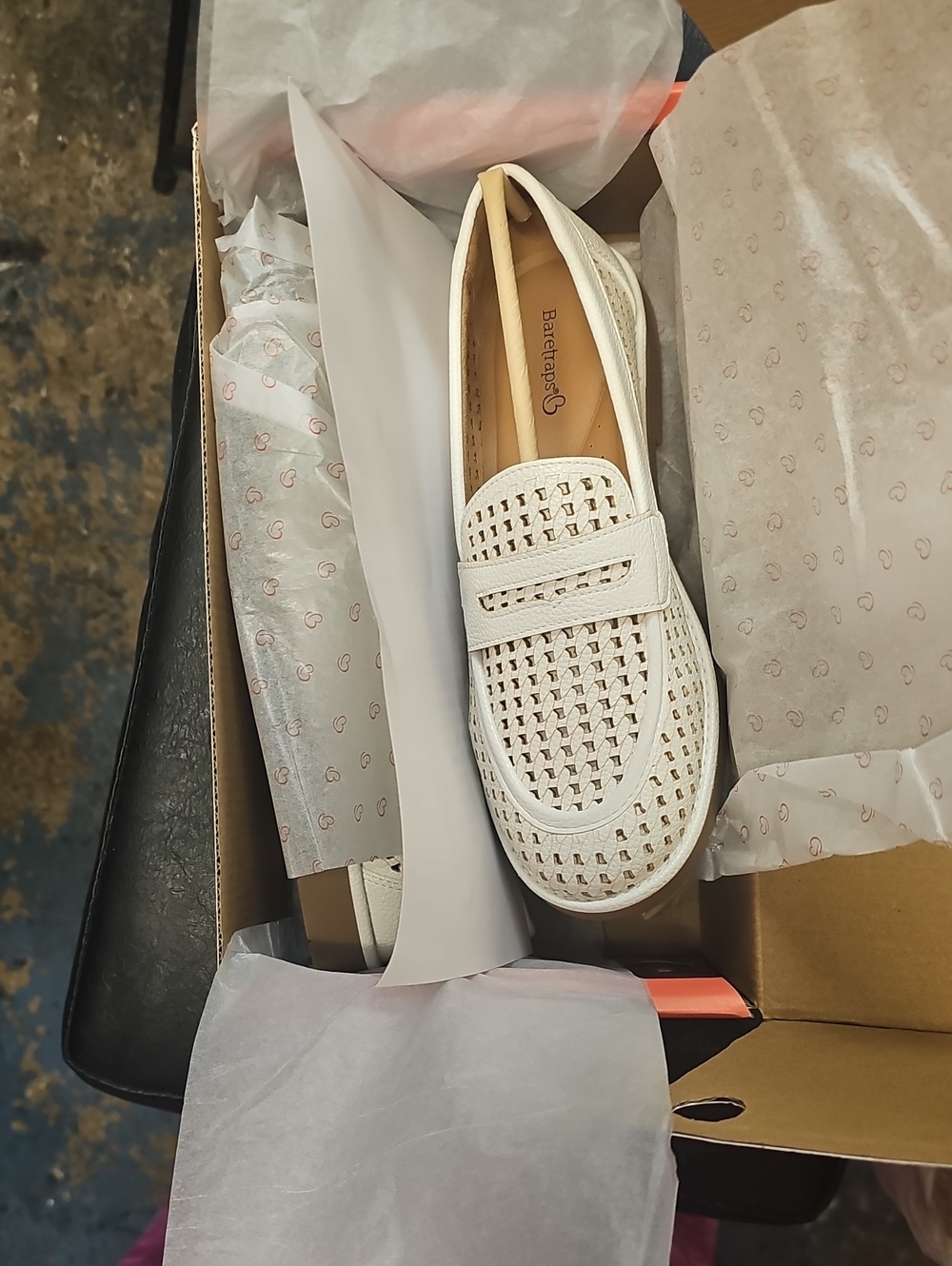 Baretraps Cream Woven Penny Loafer - SO COMFORTABLE!!